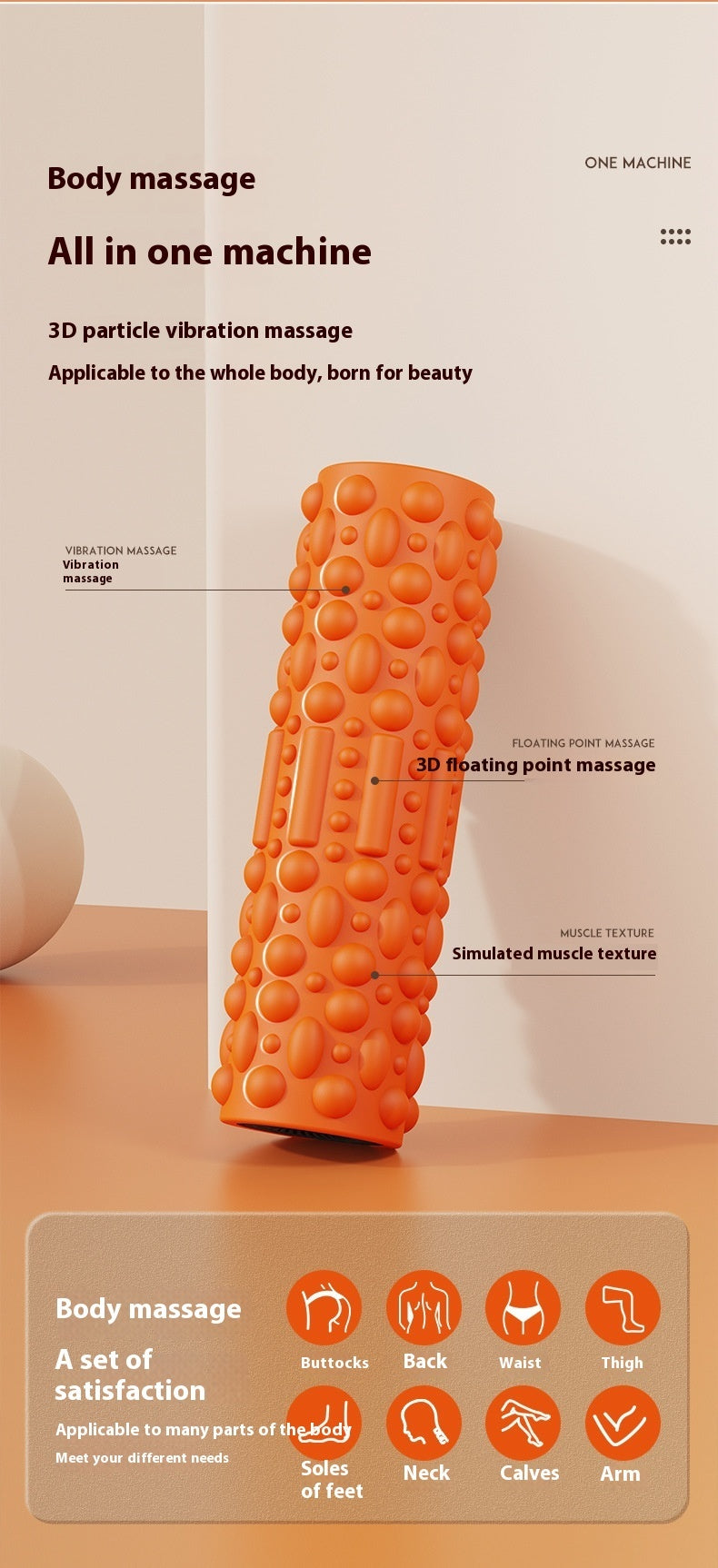 Electric Foam Roller Muscle-relaxing Tool Leg Roller Sports Fitness Equipment Vibrating Yoga Column