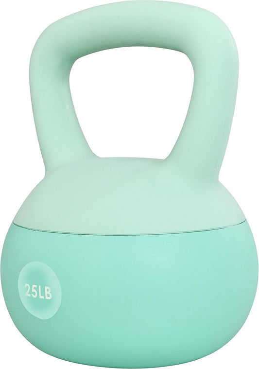 Soft Kettlebells - Sea And Iron Sand Filled Weights For Women And Men - Color Coded Soft Vinyl Kettlebells, Multiple Sizes